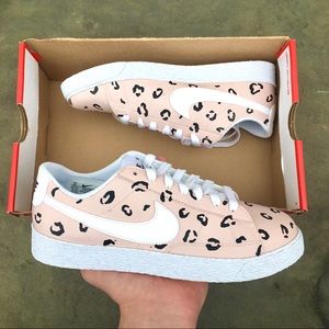 NEW Nike Blazer ‘77 Low Custom Leopard Print